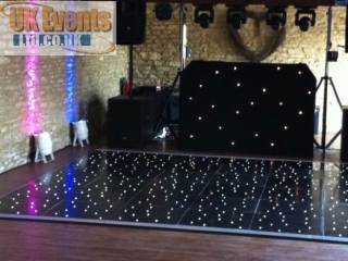 black pealight sprung portable dancefloors