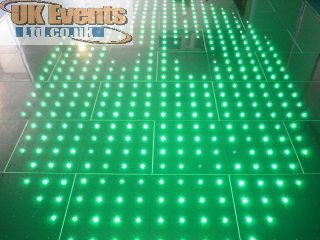 white light and flashing dance floor