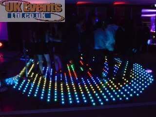 blue wash white LED floor to dance