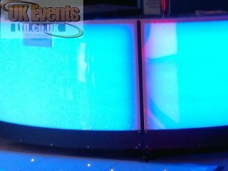 Hire an LED coloured cocktail bar